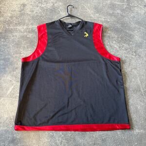 Vintage Shaq DunkMan Jersey Mens 2XL XXL Black Mesh Basketball Sleeveless Sports